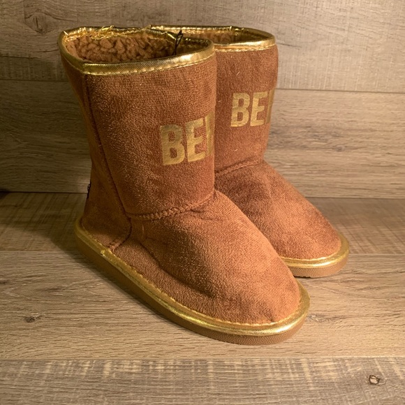 bebe Other - Bebe Girls Boots Cognac Gold
